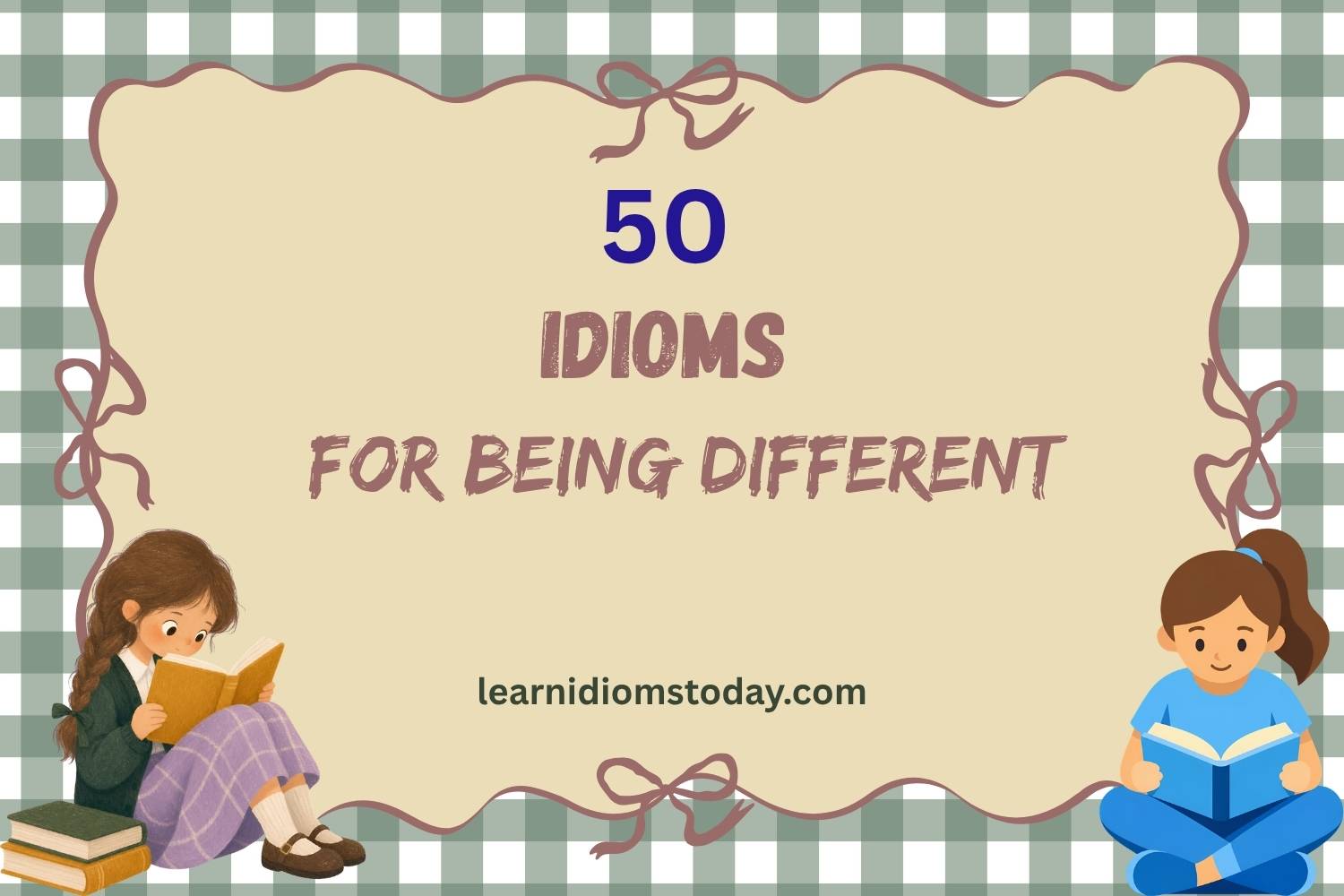 idioms for being different
