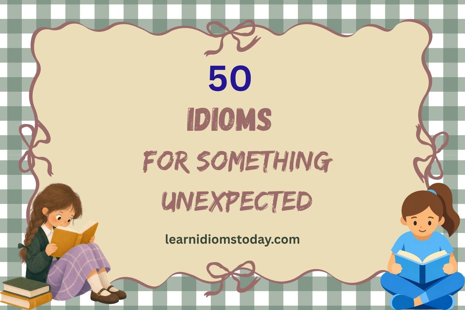 idioms for something unexpected