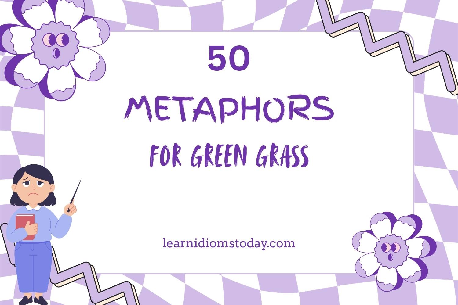 metaphors for green grass